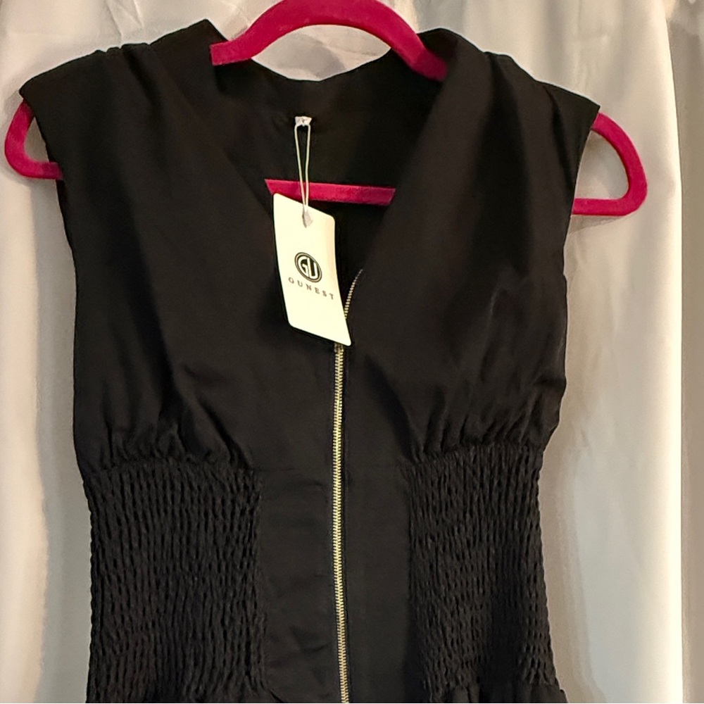 Gunest Black Midi Dress NWT - Picture 2 of 7